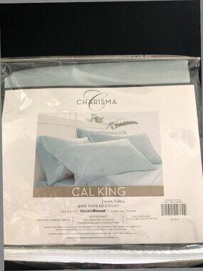 Charisma Cal King Partial Sheet Set 100% Cotton NWT
